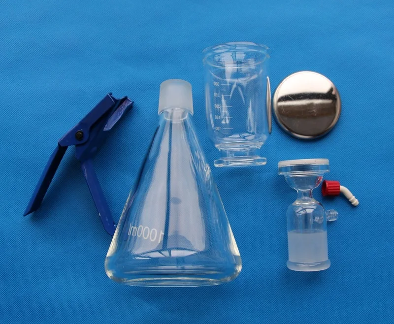 250~2000ml Lab use Glass fritted disc Vacuum Membrane Filter Holder Assembly Filtration set