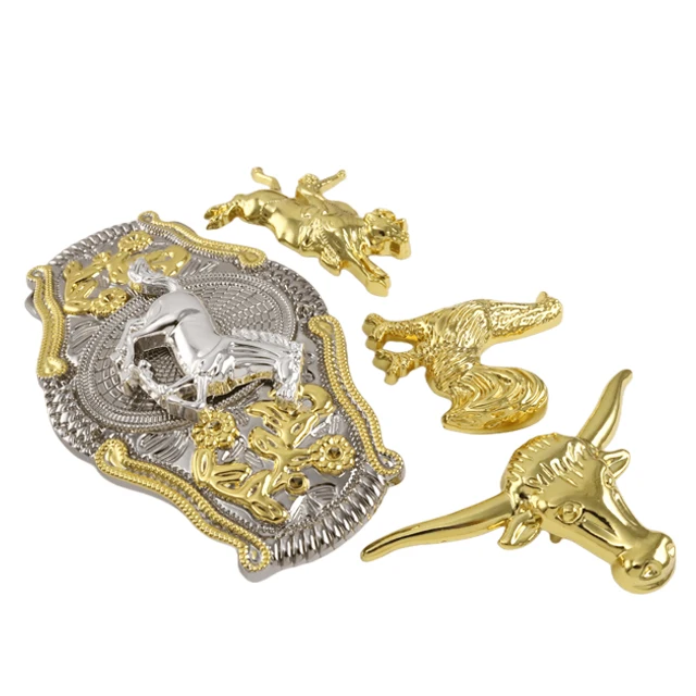 Custom Logo Hebilla De Cinturon Metalica Hebillas Vaqueras Personalizadas Western Cowboy Cowgirl Style Metal Belt Buckle