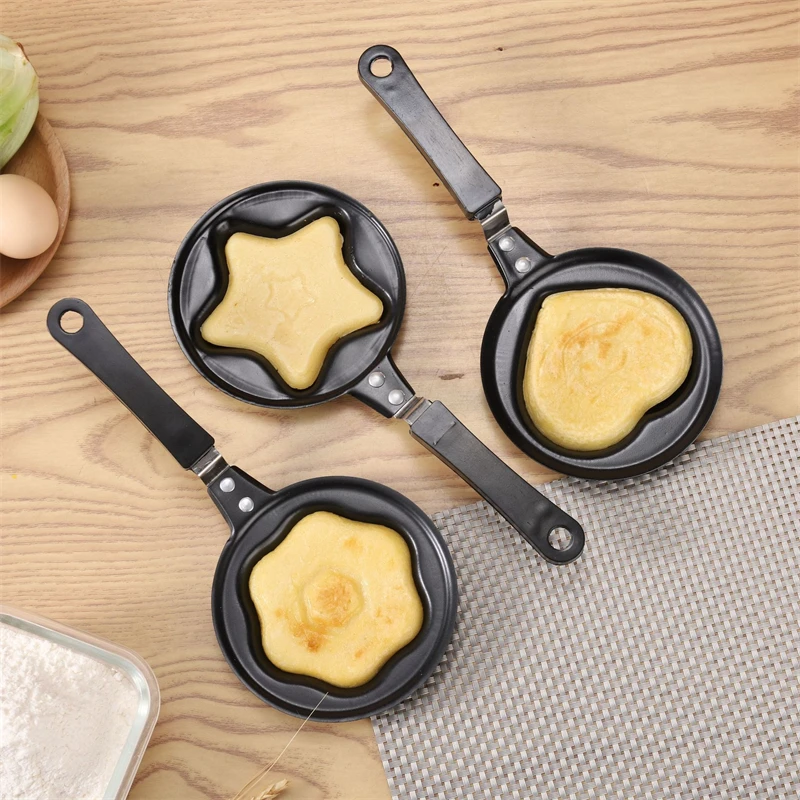 Cartoon Pattern Mini Egg Frying Pan Creative Breakfast Frying Pan Non-stick Frying Pan