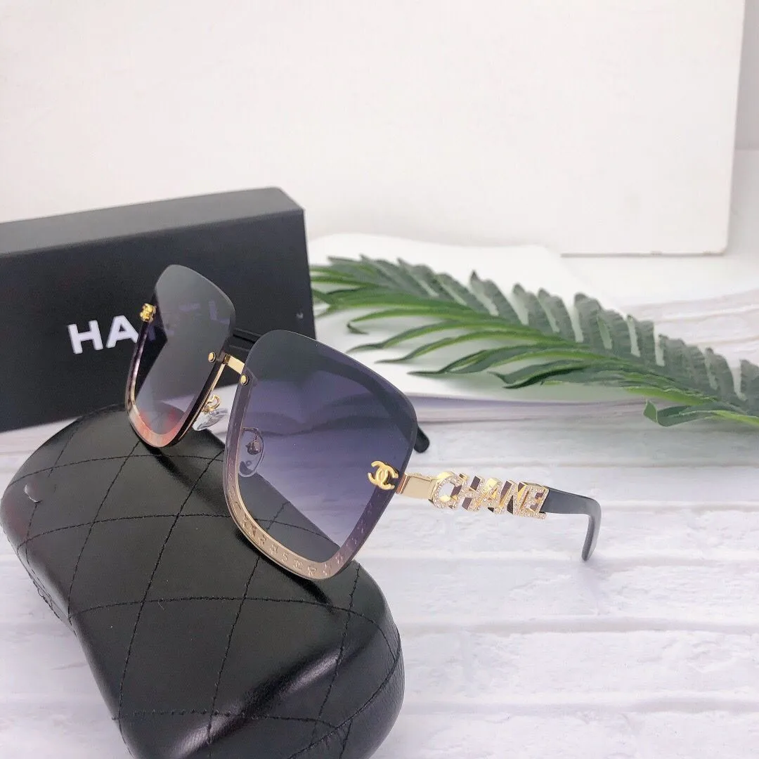 Солнцезащитные очки Shades без оправы 2021 Роскошные модные женские солнцезащитные