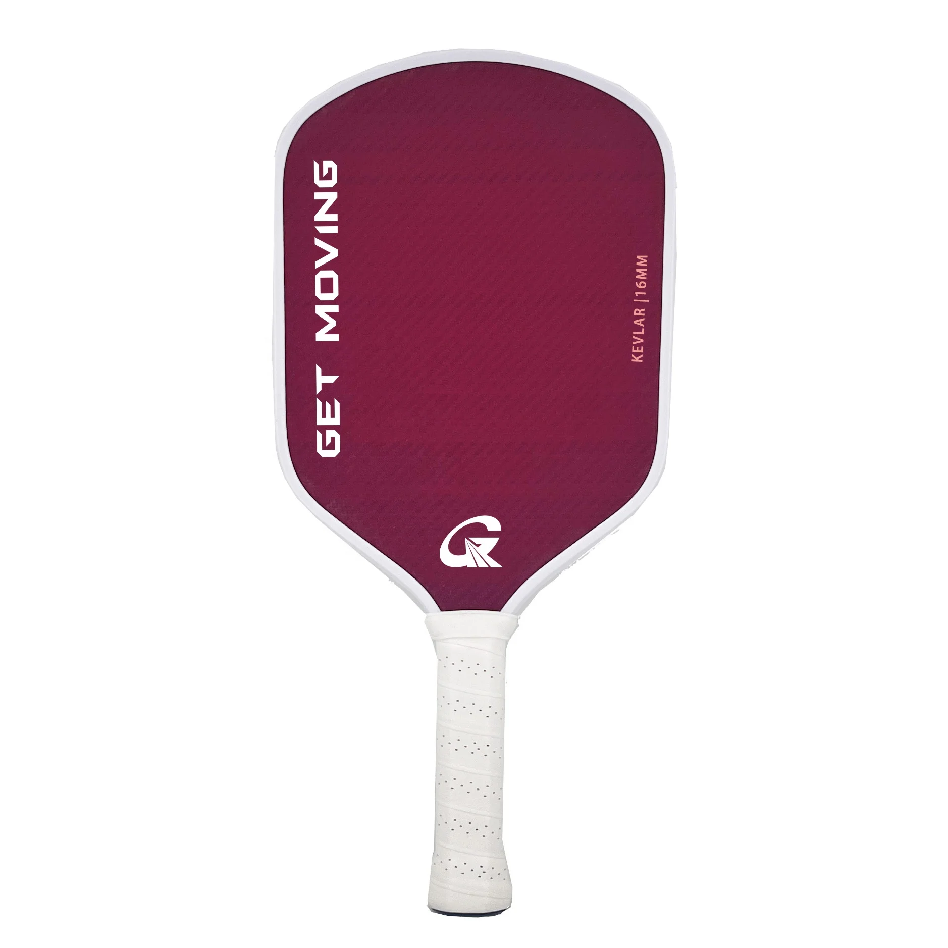 Lansda Custom KVL Pickleball Paddle with Red Raw Kevlar Face PP Material Pickleball Paddle