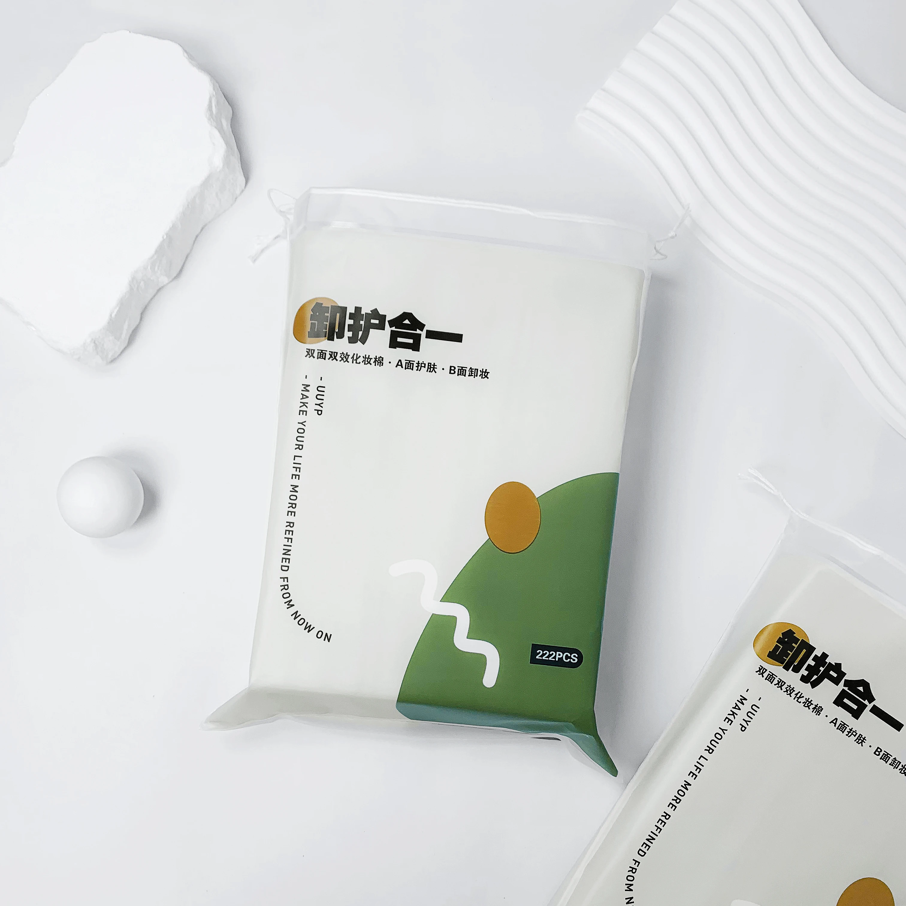 Private Label Soft Cotton Pads Natural Soft Square Face Makeup Remover Pads Cosmetic Cotton Pads