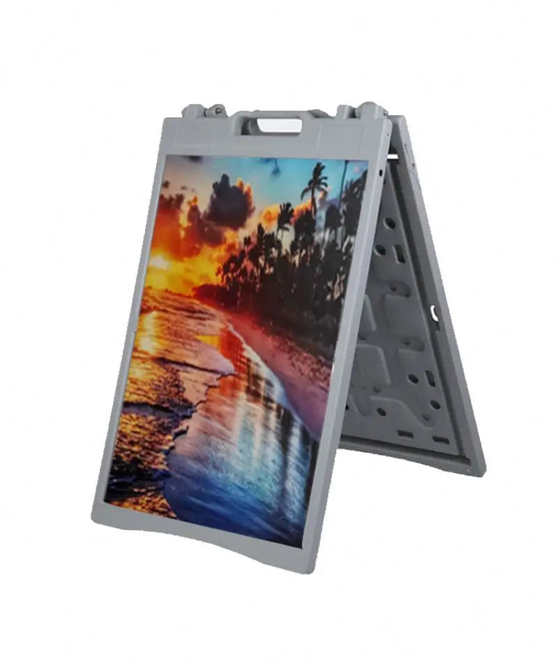 Advertising Poster Frame Signage Customized Design A Frame Sign Pavement  Plastic A Frame Signs Stand