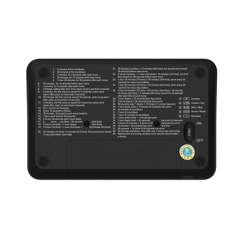 Многофункциональные мировые игровые часы/шахматный таймер и