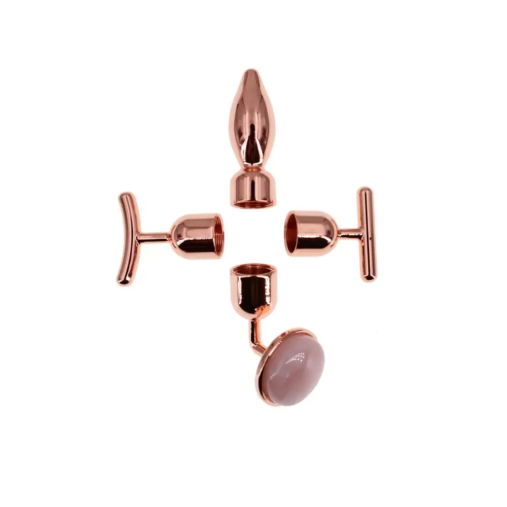 Rose Quartz Jade Roller Massage Roller Face Slimming Massager Body Neck Head Massager