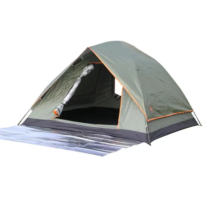 Outdoor Camping Portable Double Layer Rainproof Waterproof 2-4 People Spring Speed Automatic Opening Tent