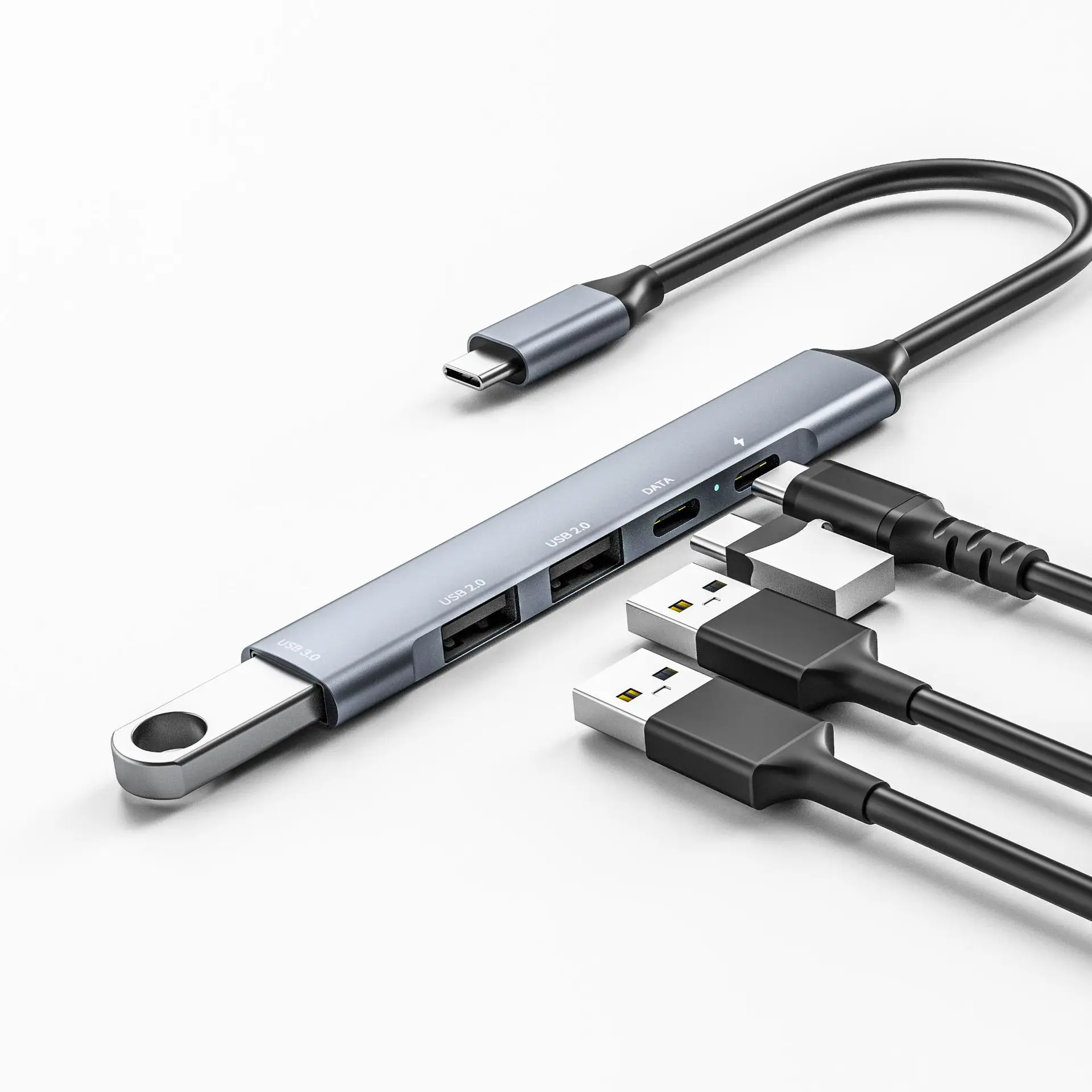 Разветвитель USB Type-C 5 в 1 многофункциональный конвертер 3 0 разветвитель адаптер для ноутбука и телефона с