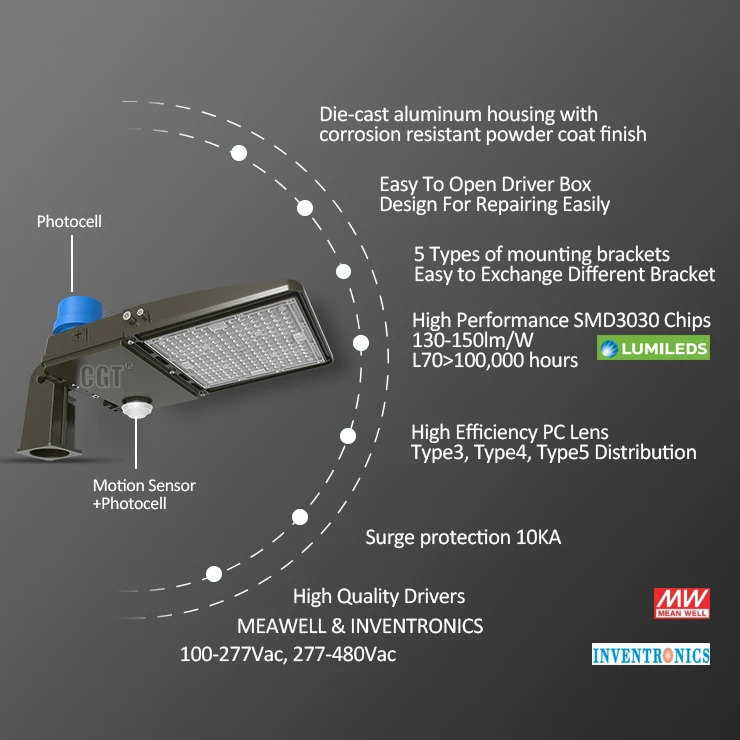 2020 США CA Стандартный наружный 75 Вт 100 Вт 150 Вт 200 Вт светодиодные парковочные места для теннисной корты, бокса для обуви, освещение площади
