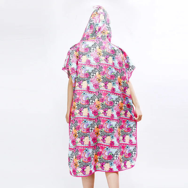 Manufacturers Straight Hair Hooded Cloak Bath Towel Beach Bath Bathrobe Microfiber Nylon Quick Dry Cloak For Children