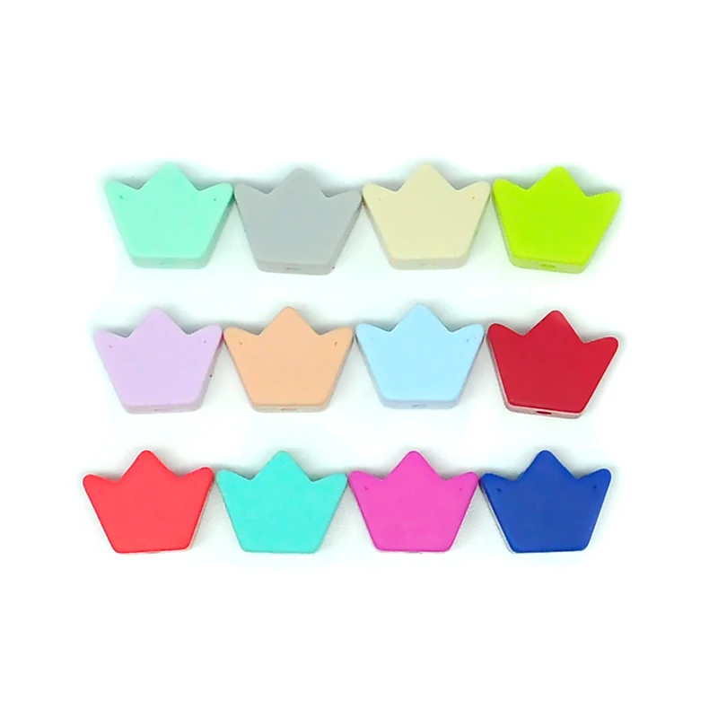 
Food Grade Soft Multi Color Choice Baby BPA Free Silicone Teething Beads 