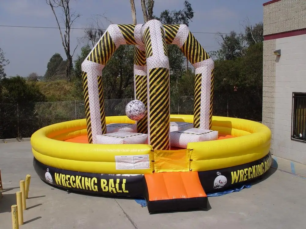 
Hit and run inflatable wrecking ball, inflatable basketball games 