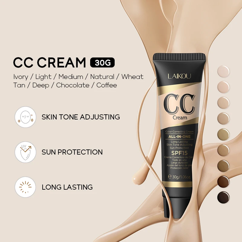 Adult Female Natural Mineral Makeup Cream CC Cream Beauty Products Centella Asiatica Concealer Liquid Foundation Main Pearl Face