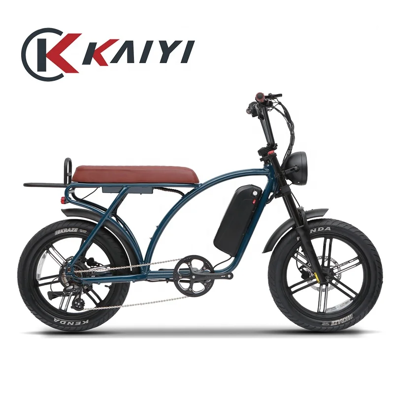 KAIYI dual motor electric bike 1500w electric bicycle lithium battery 48v 20ah ebike adult scooter fat tire bicycle derailleur