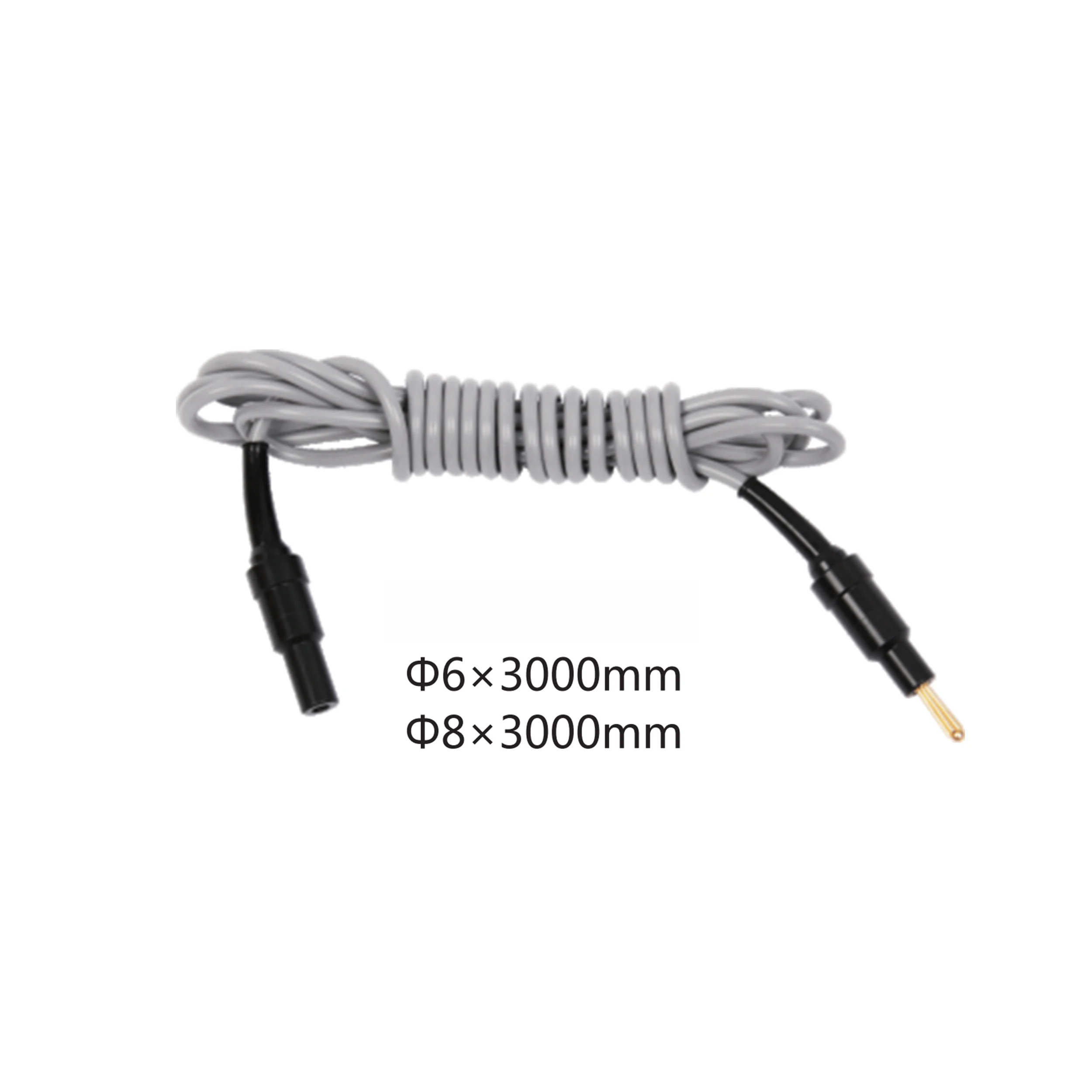 6/8*3000mm Surgical Laparoscopic Bipolar Coagulation Forceps Instruments Monopolar & Bipolar Cable Metal Electric Power Source