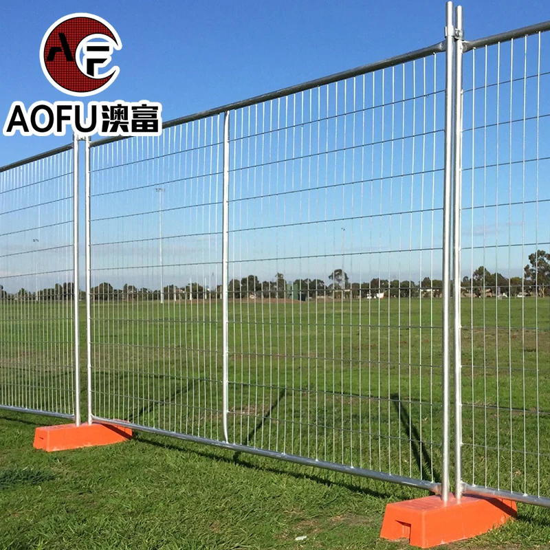 High Quality 6 feet x10feet Australia Temporary fence Customized Hot Dipped Galvanized Powder Coated and portable Security Fence