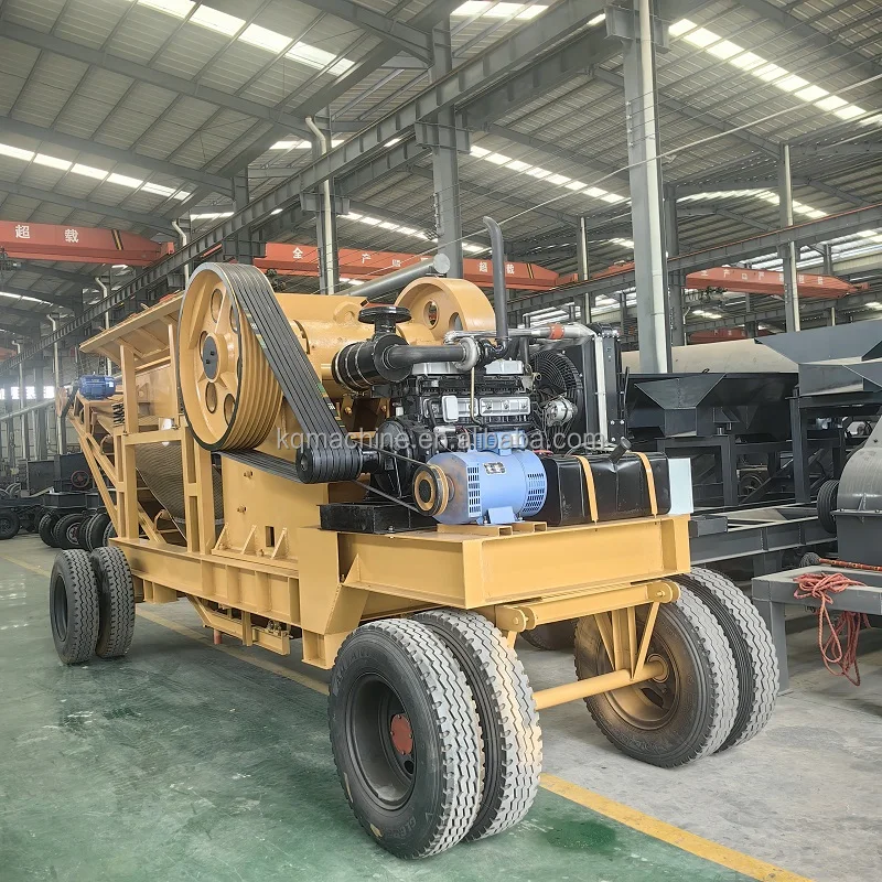 Tyre Type Mobile Crusher Price Small And Medium Portable Granite Gravel Jaw Crusher