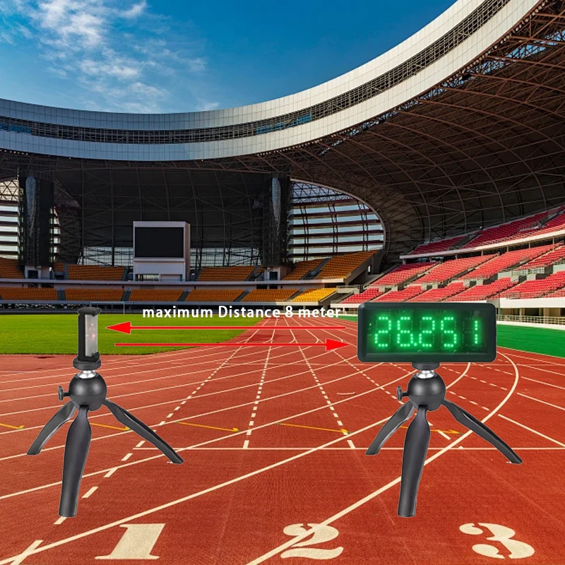 YIZHI Wireless Laser Timer Infrared Sensor Professional Running Sprint Racing High Precision Timing Shuttle Run Race Timer