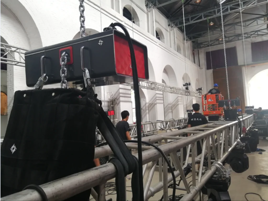 LX8 099 Small size capacity 1T 611 electric chain hoist for arena stage audio lighting