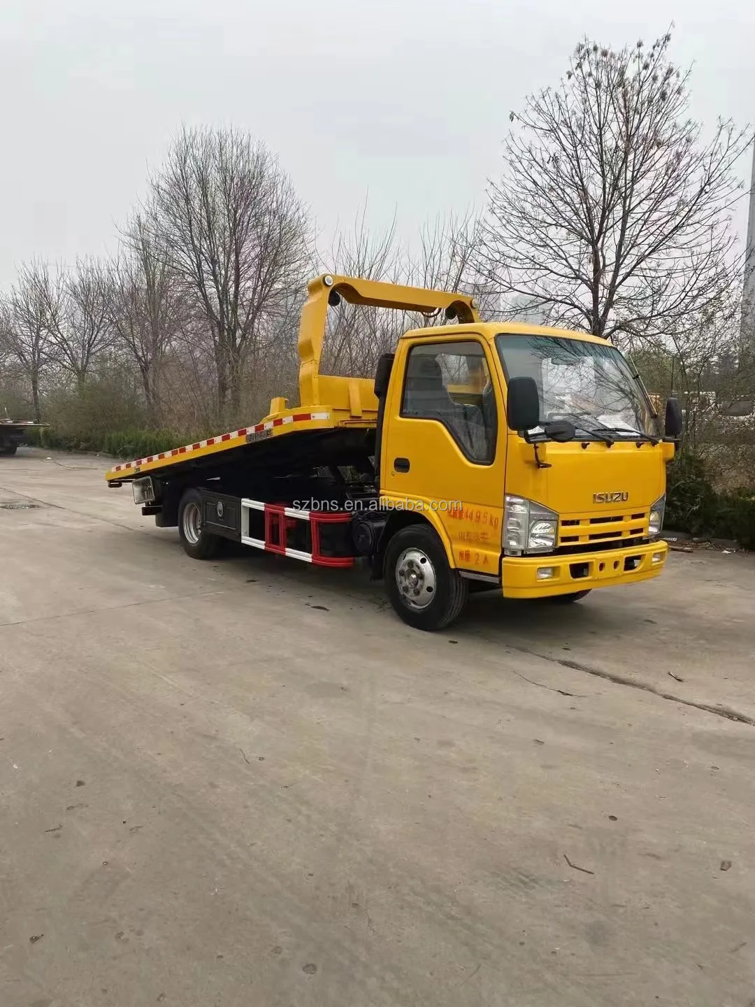 Б/у плоский экскаватор Isuzui 4X2 эвакуатор грузовик буксировочный для транспортировки