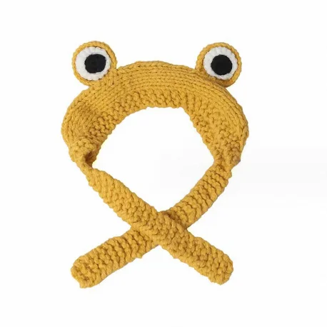 Autumn Winter Frog Ear Knitted Headband Girl Crochet Hairband Headwrap Wide Stretch Girls Head Band Headdress Child