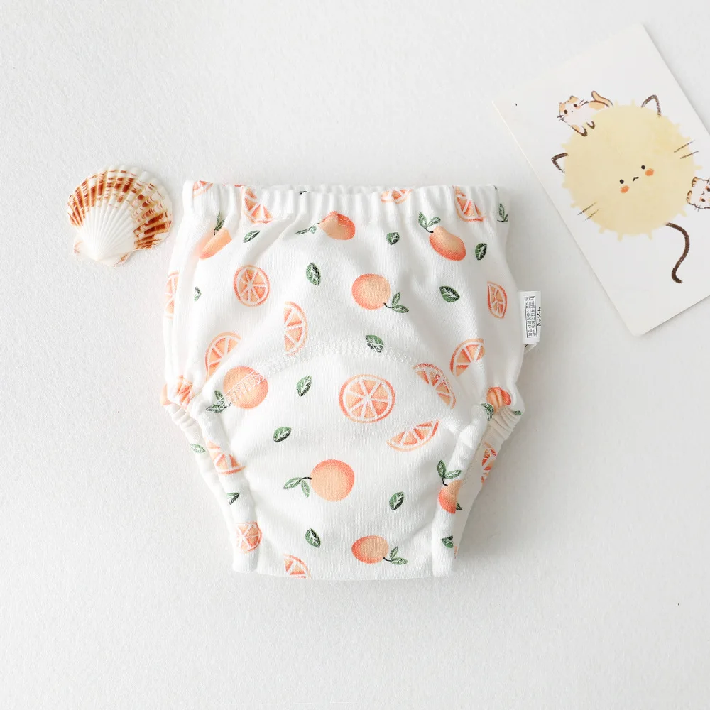 Soft Comfortable Baby Cotton Training Pants Cartoon Reusable Diaper Panties