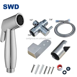 Abs Plastic Chrome Platting Bidet Spray Head Shattaf Kit Plastic