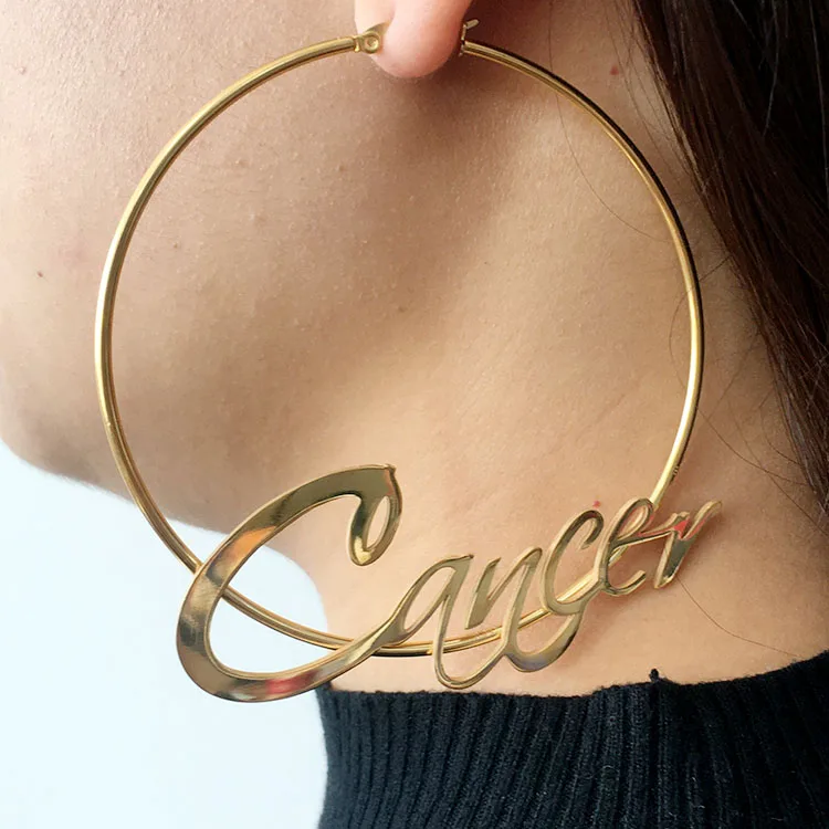 Personalize customised personalised 18k gold plated stainless steel nameplate name plate pendant necklace