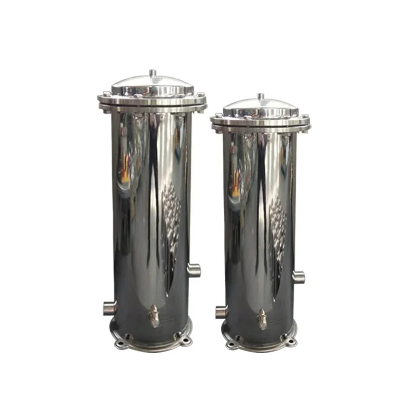 10 inches 3-core high flow stainless steel water filter housing chemical machinery equipment filter