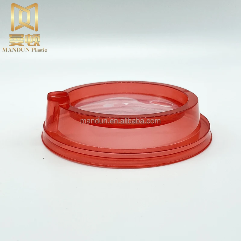 Mandun PP plastic cup custom IML fruit juice coffee smoothies milk tea cup disposable cup plastic with lids iml
