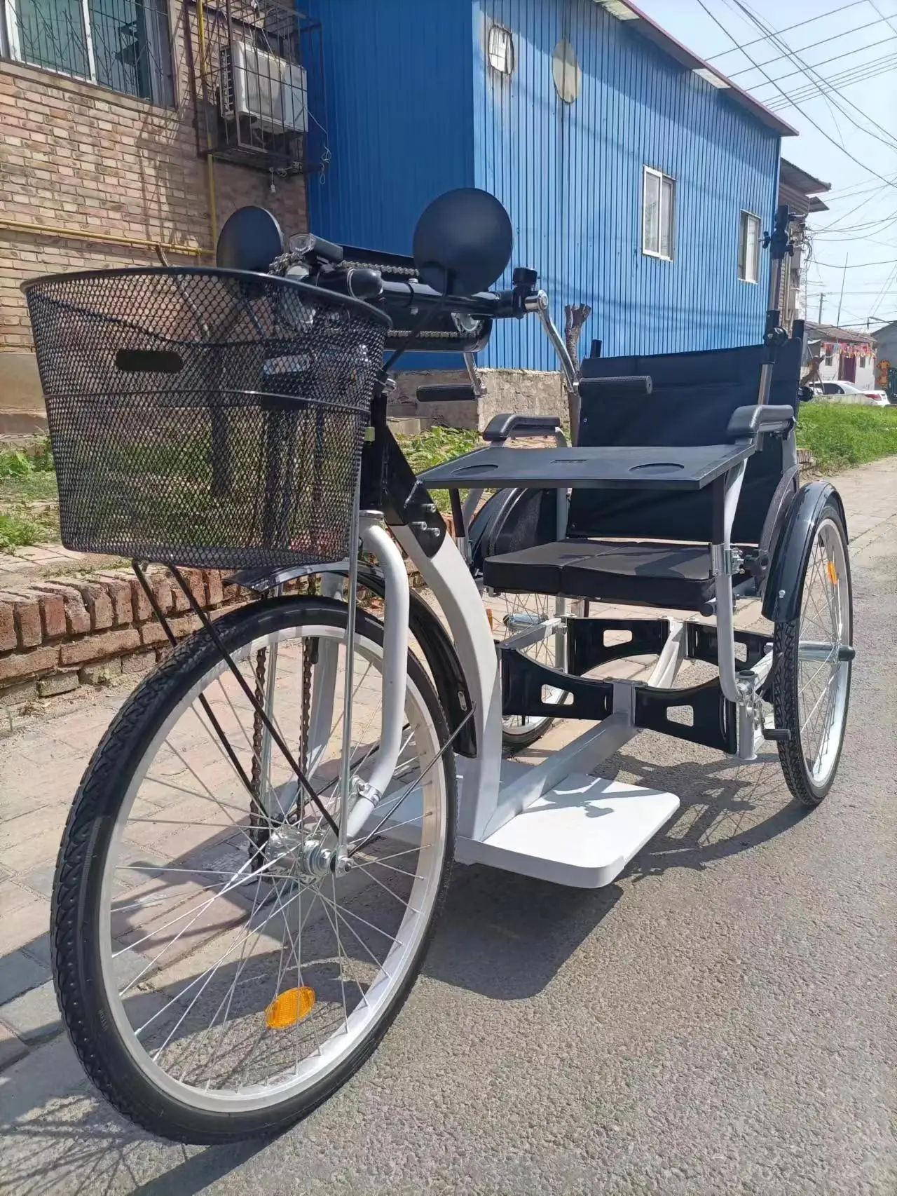 MT-001 Hand Steer Manual Wheelchair Handcycle 3 Wheels Handcycle for Wheelchair