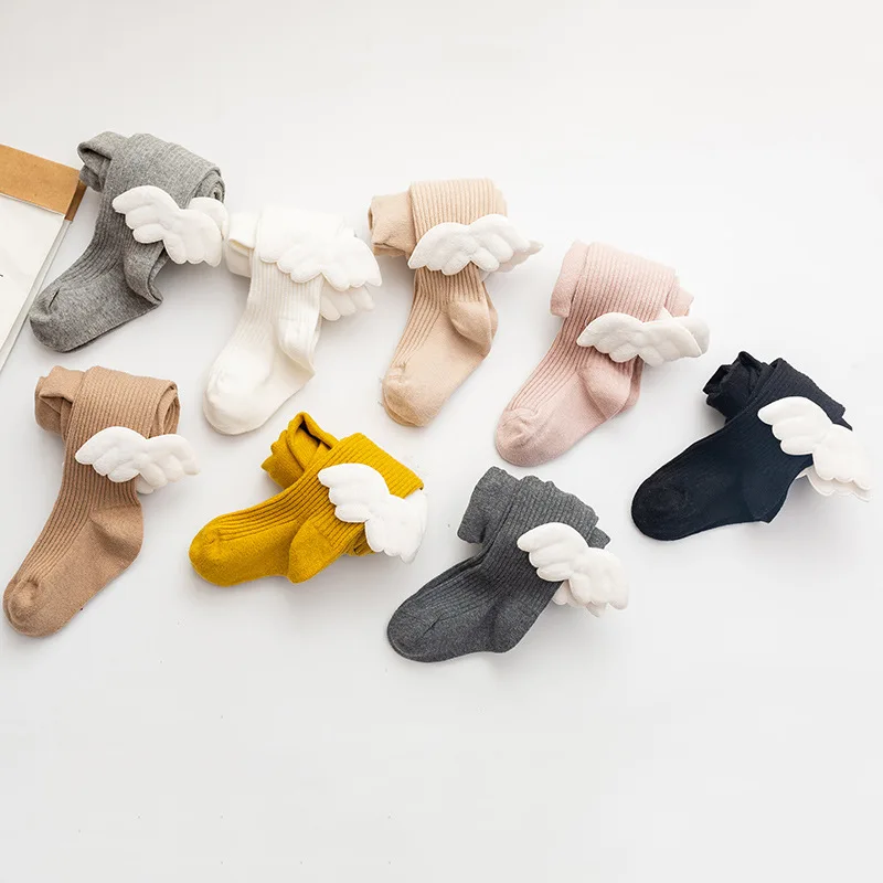 Good quality custom organic wool baby pantyhose tights little baby children winter wholesale with cotton