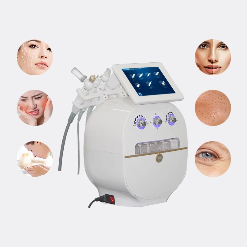 wholesale 6 In 1 H2O2 Water Oxygen Jet Peel Hydra Beauty skin Cleansing Hydra Dermabrasion Machine Water Aqua Peeling