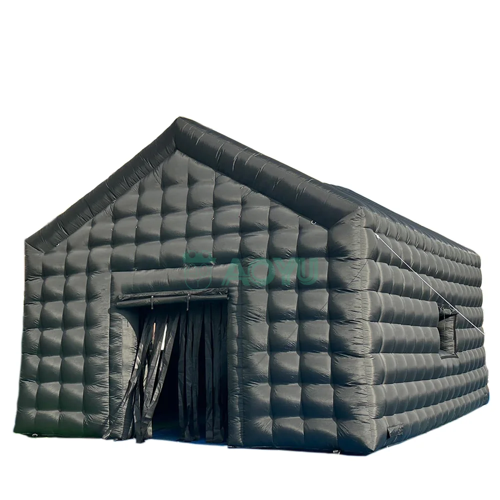 Black Portable Blow Up Night Party Lights For Inflatable White Led Disco Lighting Mobile Cube Nightclub Club Tent