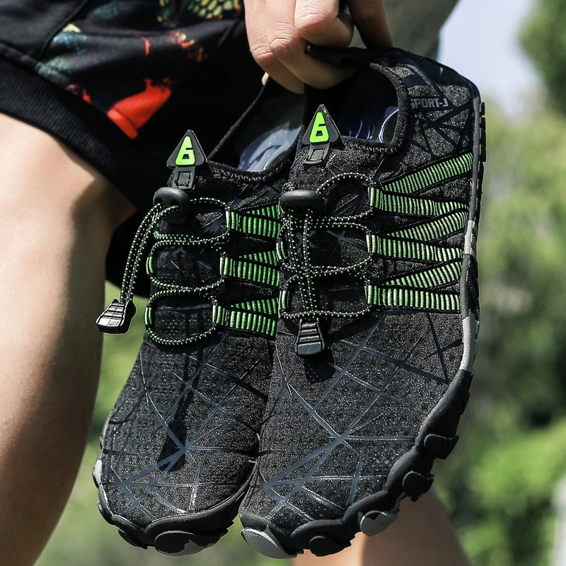 Summer Thick Soled Antiskid Beach Shoes Men Aqua Shoes Fast Dry Beach Diving Water Shoes