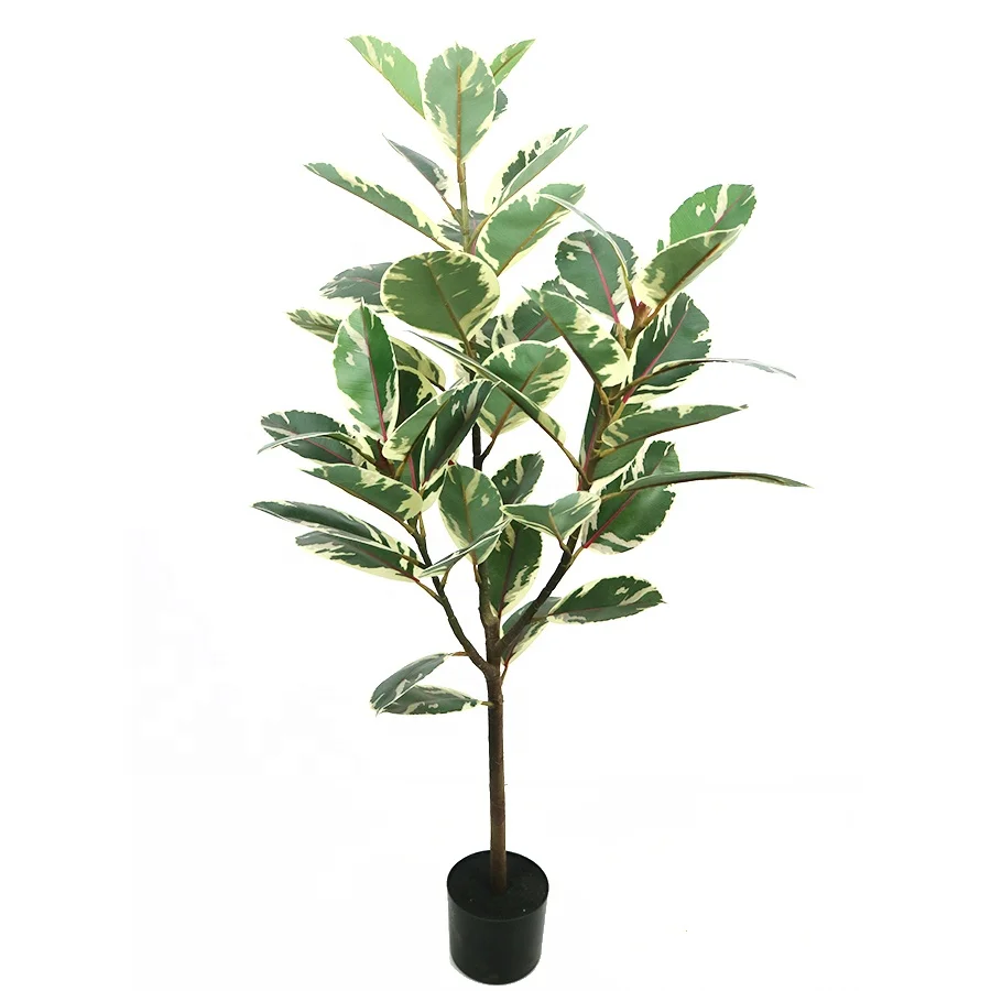 130cm high artificial rubber tree for home decoration