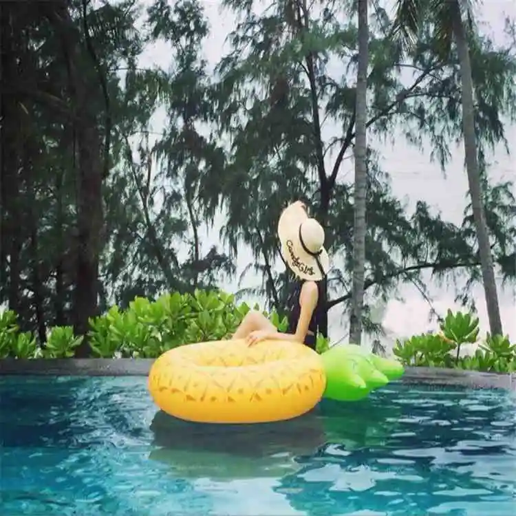 Customized Fruit Pool Floaty Summer Party Fruit Inflatable Swimming Rings Pool Float Tube Water Ring for Adult Popular