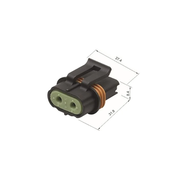 6.5mm Female 2 pin female automotive connector