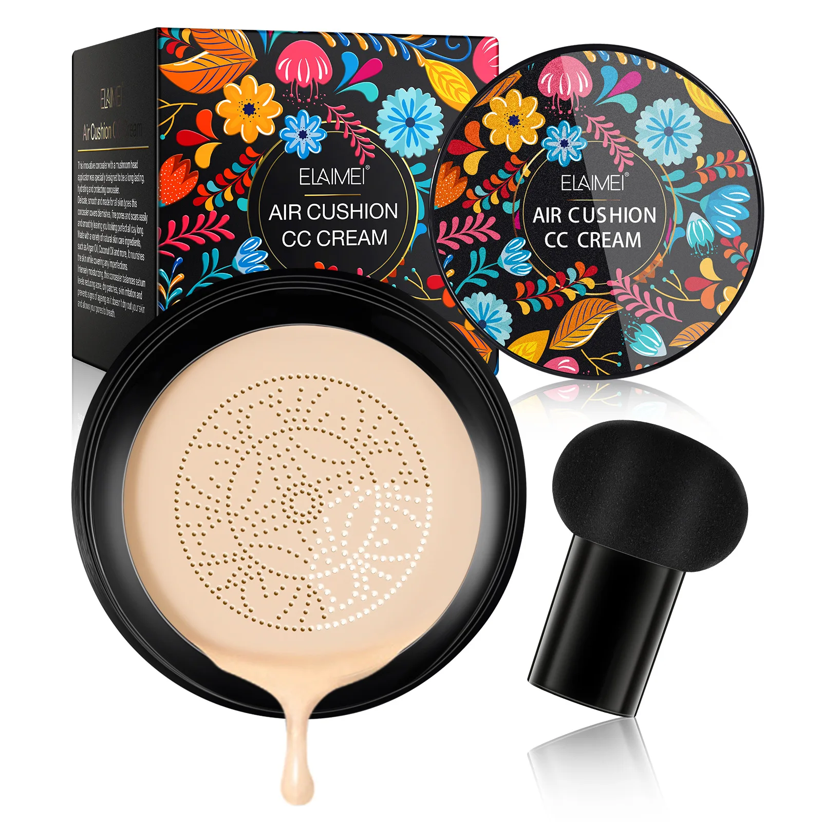 OEM ODM Mushroom Head Air Cushion BB Cream Concealer Lasting Nude Makeup Moisturizing Pigment CC Liquid Foundation bb face cream