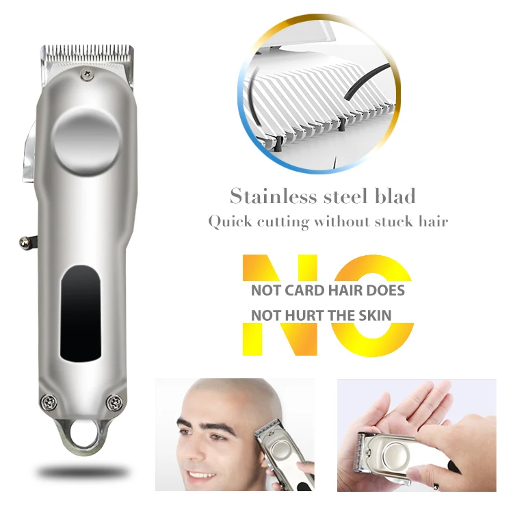 High Quality Display Cordless Hair Trimmer Professional Barber Rechargeable Hair Clipper Cut Machine Electric Hair Clippers