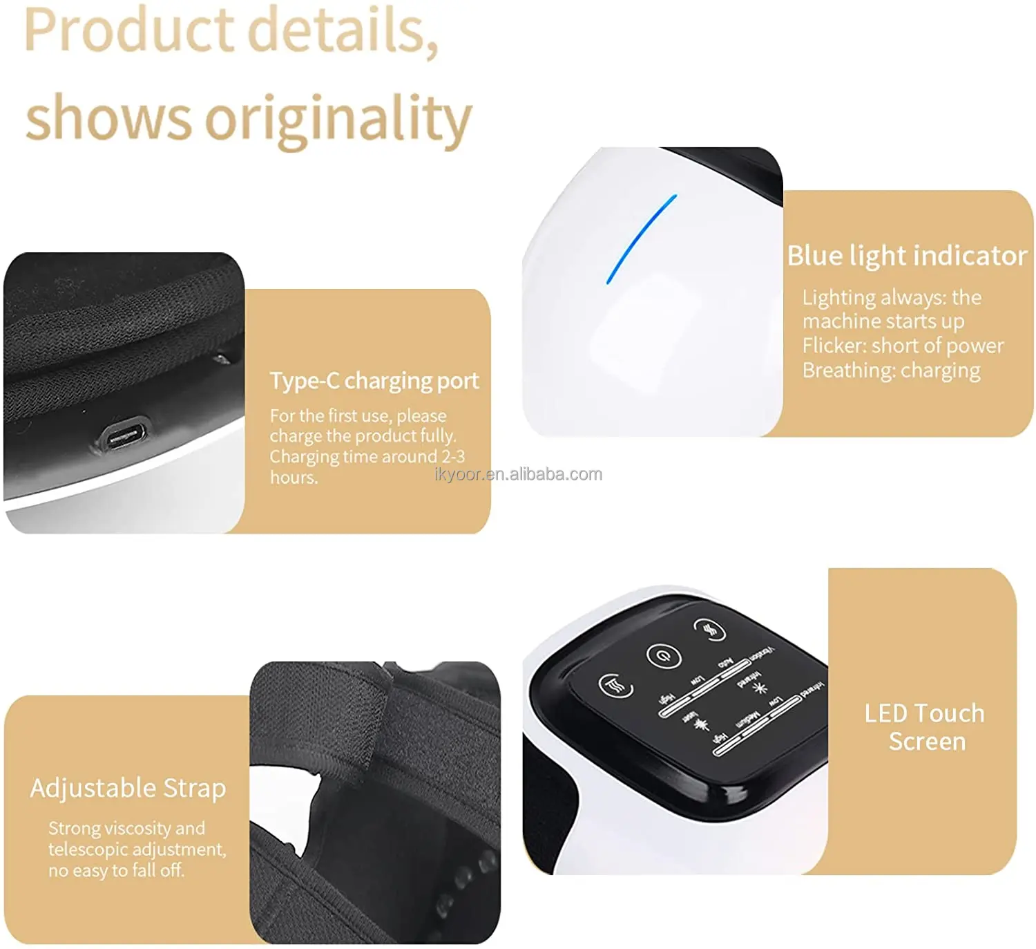 Best Sellers Knee Massager Red Light Magnetic Therapy Air Pressure Function Knee Elbow Shoulder Massager for Arthritis Patient