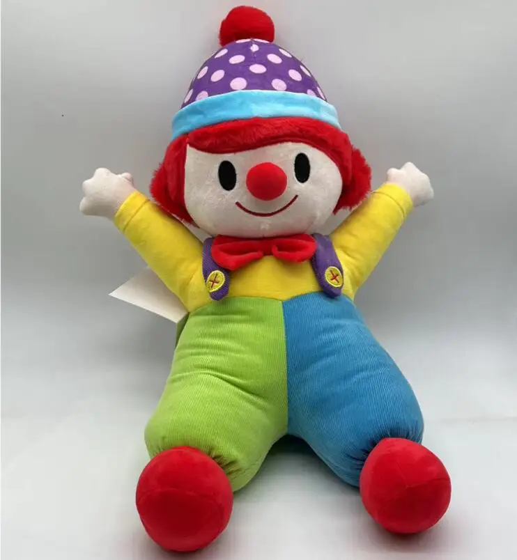 XUX Stuffed Clown Plush Toy Cartoon Figure PP Cotton Plush Doll Birthday Gift Girl Wholesale