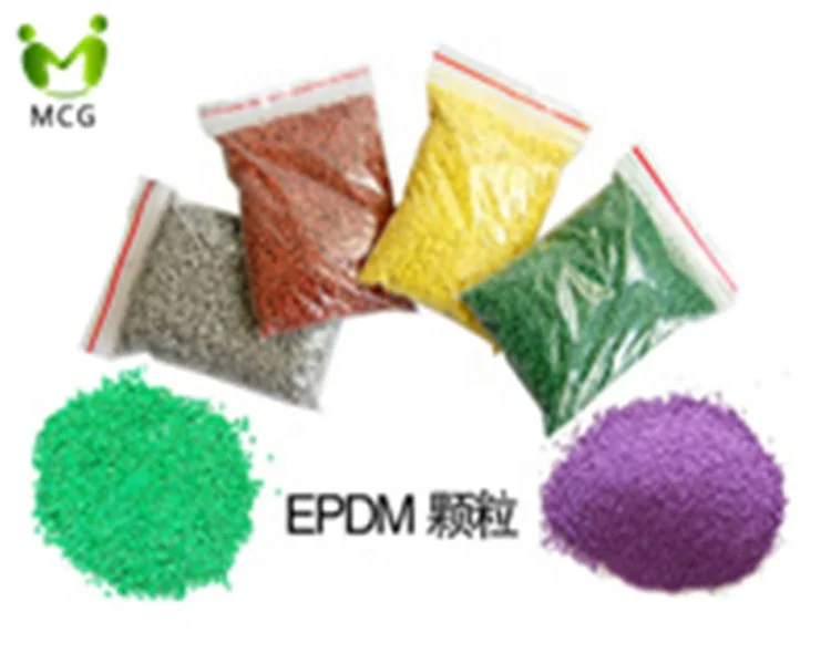 mcg Best Quality Rubber Flooring Raw Materials Colorful EPDM Granules for Outdoor Playground Surface