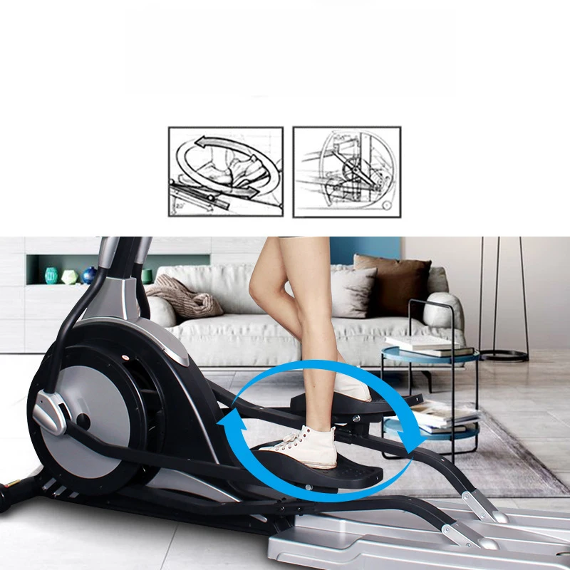 Commercial Magnetron Elliptical Machine Indoor Unit Fitness Equipment Gym Space Walker