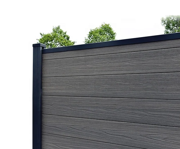 WPC Plastic pvc wood modern outdoor garden privacy wpc house composite yard fence panel board