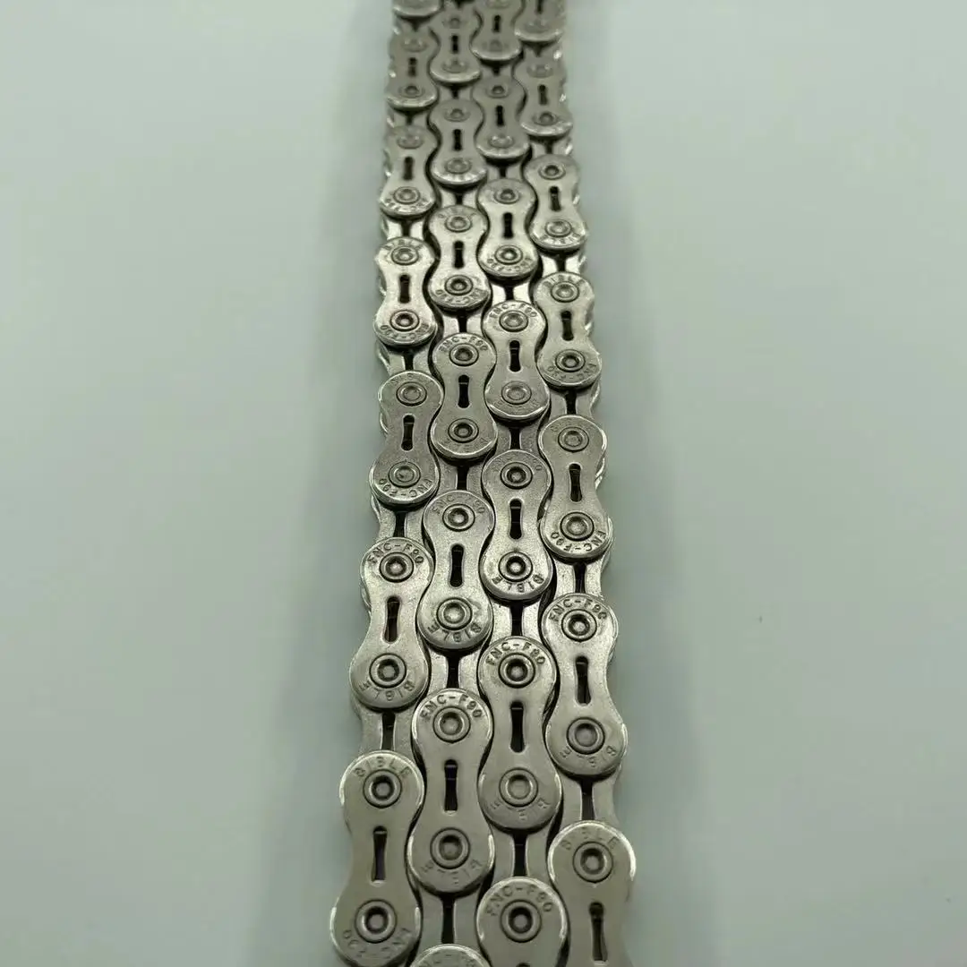 high quality silvery half hollow 9 speed antirust stainless steel bike bicycle chain
