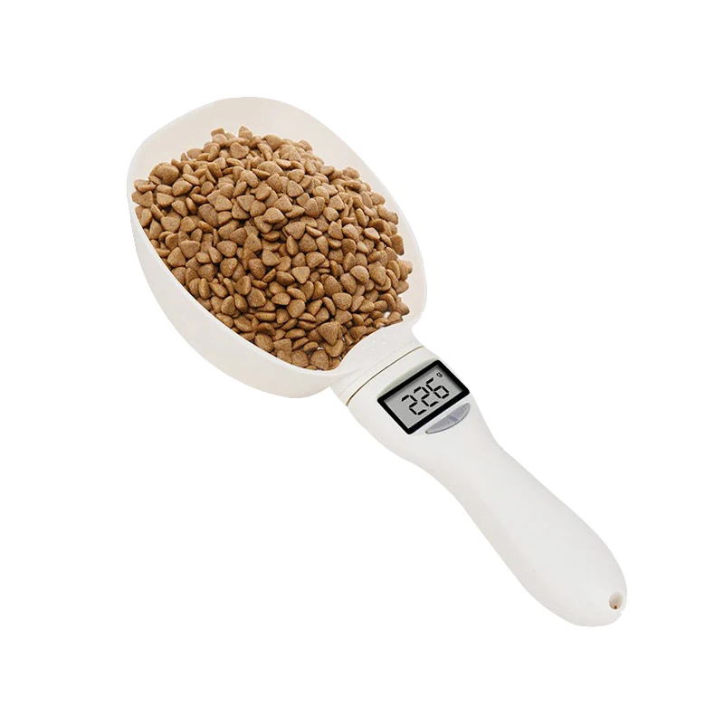 Pets Feeding Tools Food Scale Feeding Scoop For Dog Electronic Digital Display Cat Plastic Smart Measuring Spoon