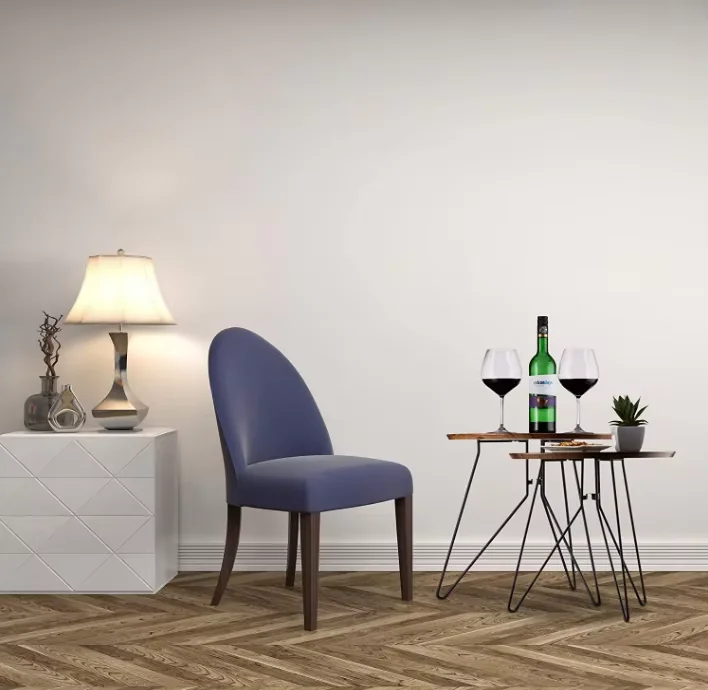 Modern Design Wooden Coffee Table Living Room Metal Legs Round Side Table Set of 2 Tables