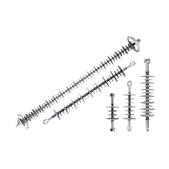 Suspension Composite insulator 33kV High Voltage silicone rubber polymer fiberglass  transmission line high tension