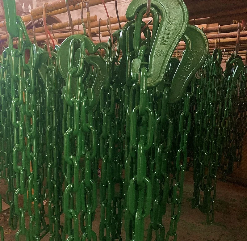 13mm Long Link Alloy Container Lashing Chain with Hook