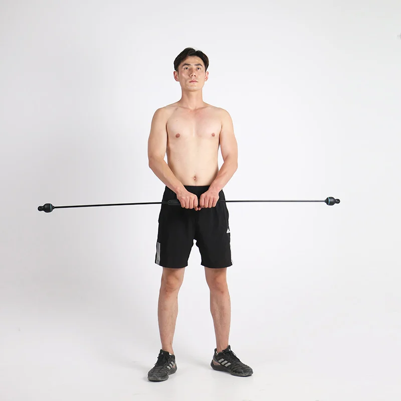 Competitive Price Custom logo Fiberglass Flexi Bar Exercise Swing Stick Flexi Bar Stretch Vibrating Swing Bar